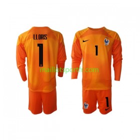 Maillot de Foot France LLORIS 1 Gardien Enfant Exterieur Coupe du monde 2022 ML